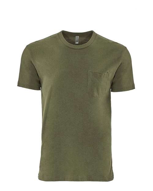 Load image into Gallery viewer, Unisex Cotton Pocket T-Shirt - Military Green