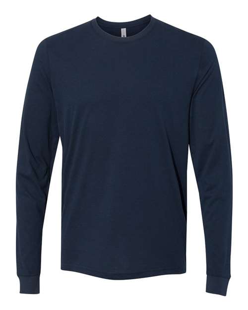 Load image into Gallery viewer, Unisex Sueded Long Sleeve T-Shirt - Midnight Navy