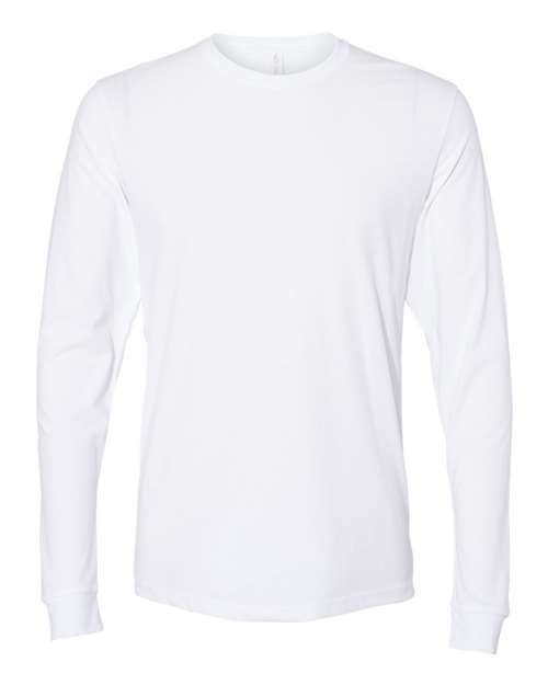 Load image into Gallery viewer, Unisex Sueded Long Sleeve T-Shirt - White
