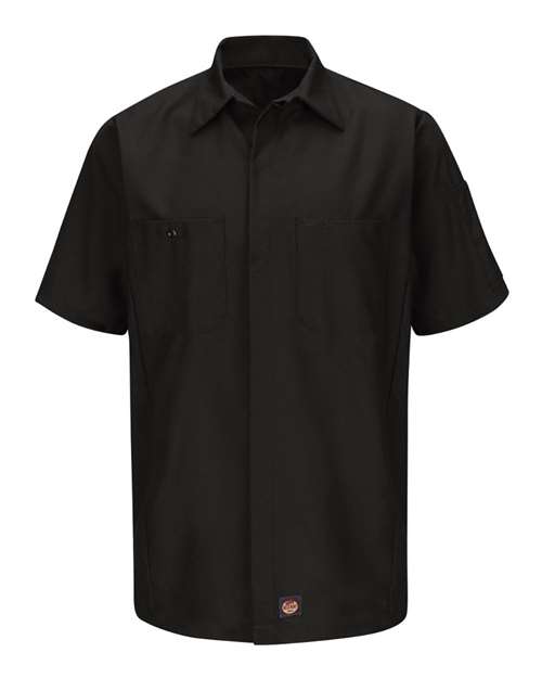 Load image into Gallery viewer, Red Kap SY20 Men's Short Sleeve Automotive Crew Shirt - Black