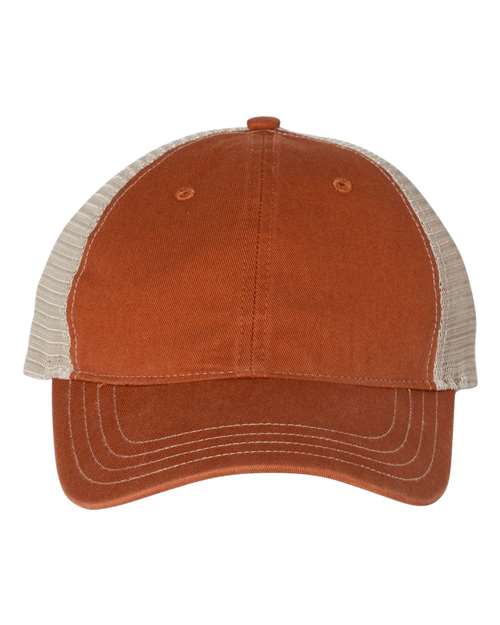 Load image into Gallery viewer, Richardson 111 Garment-Washed Trucker Cap - Texas Orange/ Khaki
