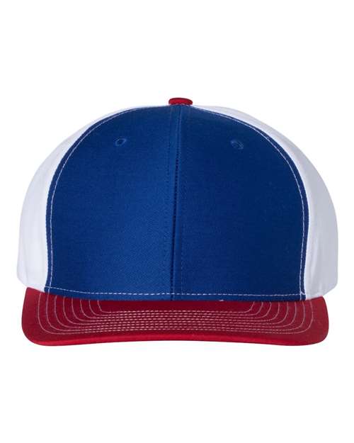 Load image into Gallery viewer, Richardson 312 Twill Back Trucker Cap - Royal/ White/ Red