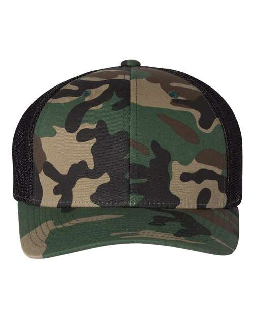 Load image into Gallery viewer, Richardson 110 R-Flex Trucker Cap - Army Camo/ Black