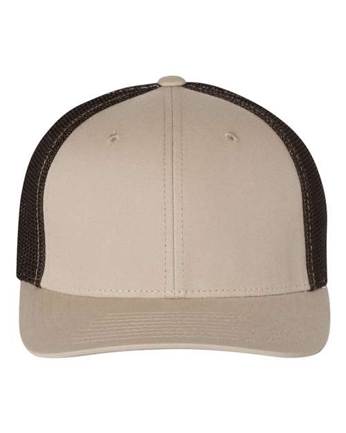 Load image into Gallery viewer, Richardson 110 R-Flex Trucker Cap - Khaki/ Coffee