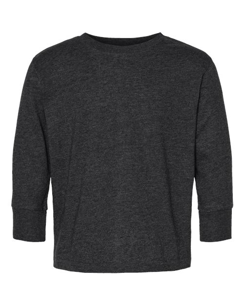 Load image into Gallery viewer, Toddler Fine Jersey Long Sleeve Tee - Vintage Smoke
