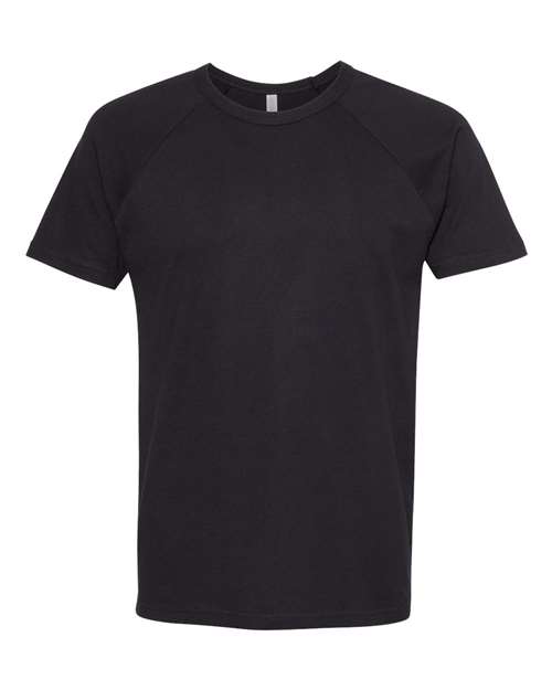 Load image into Gallery viewer, Unisex Cotton Raglan T-Shirt - Black/ Black