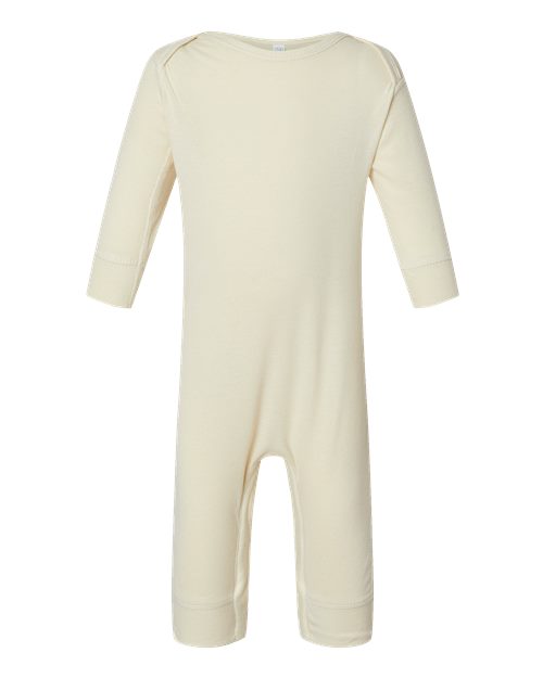 Load image into Gallery viewer, Infant Long Legged Baby Rib Bodysuit - Natural