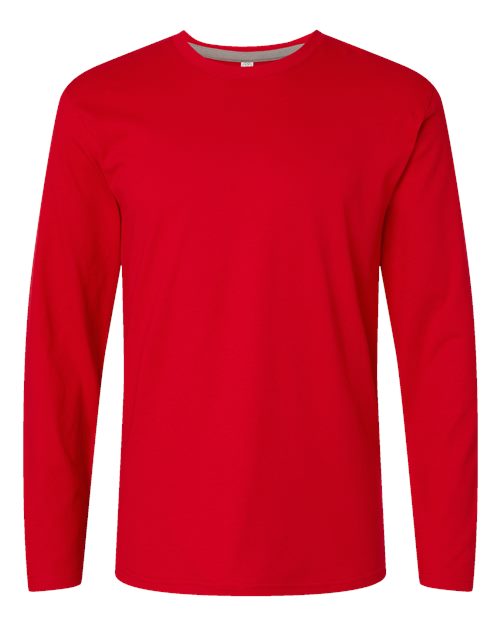 Load image into Gallery viewer, LAT 6918 Unisex Fine Jersey Long Sleeve Tee - Red