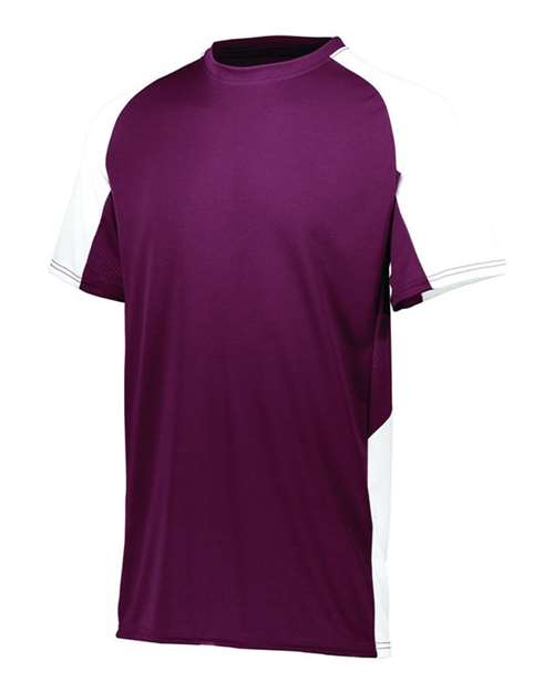 Load image into Gallery viewer, Augusta Sportswear 1518 Youth Cutter Jersey - Maroon/ White