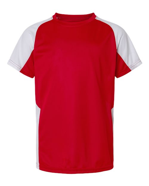 Load image into Gallery viewer, Augusta Sportswear 1518 Youth Cutter Jersey - Red/ White