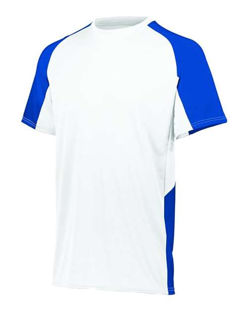 Load image into Gallery viewer, Augusta Sportswear 1518 Youth Cutter Jersey - White/ Royal