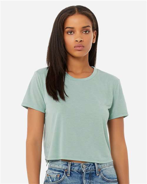 Load image into Gallery viewer, Women’s Flowy Crop Tee — product photo 4