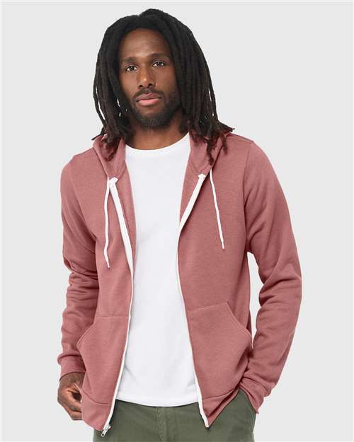 Load image into Gallery viewer, Unisex Sponge Fleece Full-Zip Hoodie Sweatshirt — product photo 22