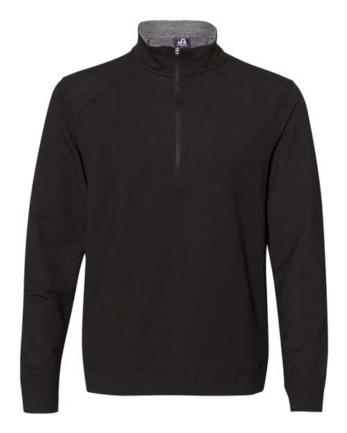 Load image into Gallery viewer, J. America 8434 Men's Omega Stretch Quarter-Zip Pullover - Black Triblend