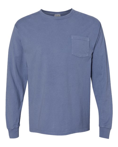 Load image into Gallery viewer, Unisex Garment-Dyed Long Sleeve T-Shirt With a Pocket - Saltwater