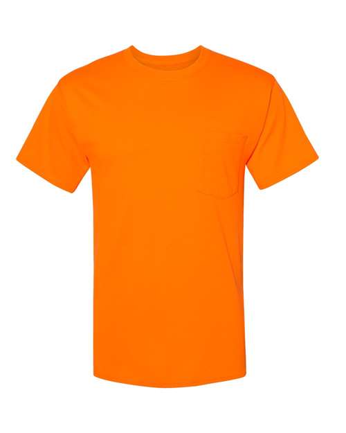 Load image into Gallery viewer, Unisex Workwear Pocket T-Shirt - Safety Orange