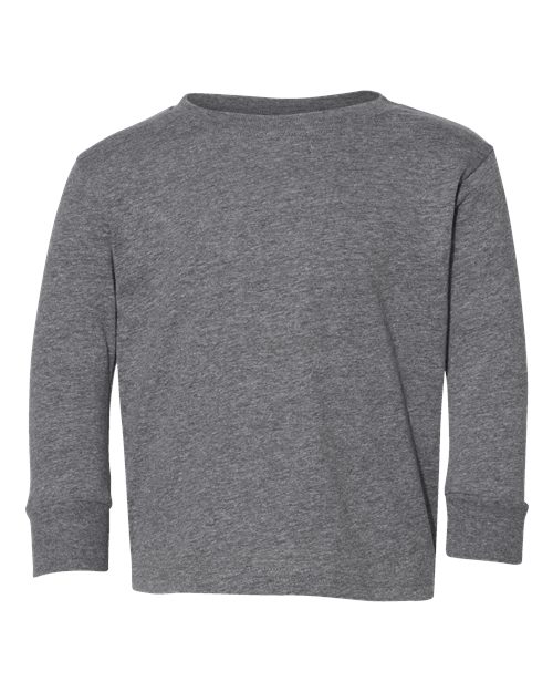 Load image into Gallery viewer, Toddler Fine Jersey Long Sleeve Tee - Granite Heather
