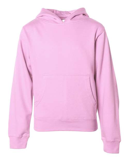 Load image into Gallery viewer, Youth Midweight Hooded Sweatshirt - Light Pink