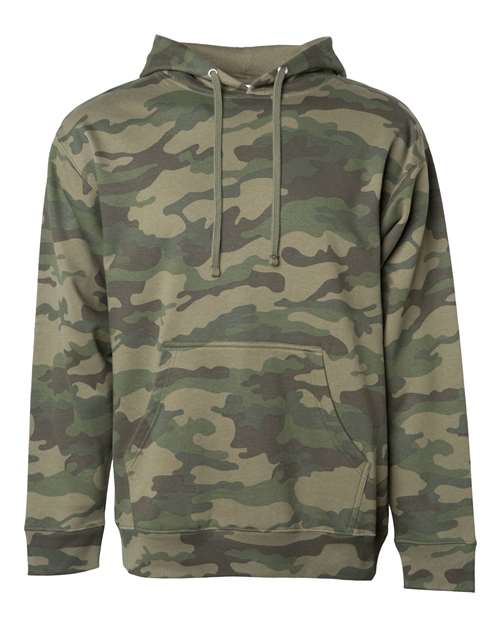 Load image into Gallery viewer, Unisex Midweight Hooded Sweatshirt - Forest Camo