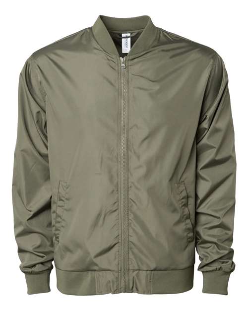 Load image into Gallery viewer, Independent Trading Co. EXP52BMR Unisex Lightweight Bomber Jacket - Army