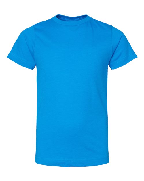 Load image into Gallery viewer, LAT 6101 Youth Fine Jersey Tee - Vintage Turquoise