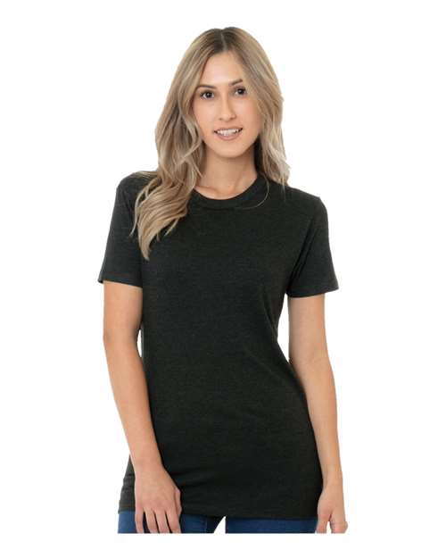 Load image into Gallery viewer, Women's USA-Made Triblend T-Shirt - Tri Black