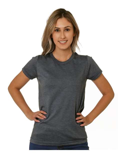 Load image into Gallery viewer, Women's USA-Made Triblend T-Shirt - Tri Dark Grey