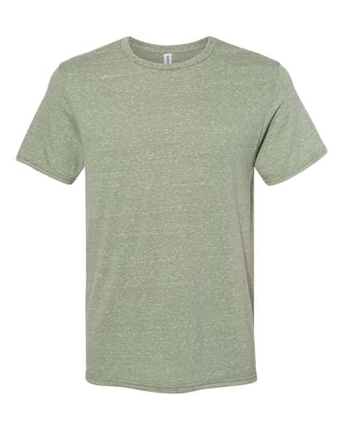 Load image into Gallery viewer, Unisex Snow Heather Jersey T-Shirt - Military Green