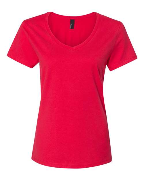 Load image into Gallery viewer, Women's Perfect-T V-Neck T-Shirt - Athletic Red