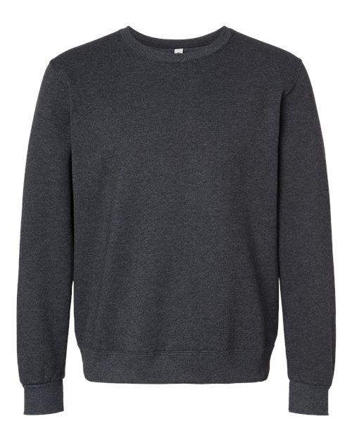 Load image into Gallery viewer, Unisex Eco™ Premium Blend Ring-Spun Crewneck Sweatshirt - Black Ink Heather