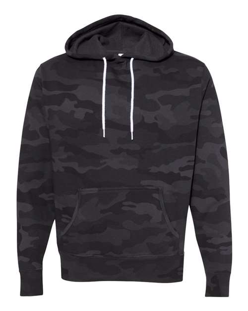 Load image into Gallery viewer, Unisex Lightweight Hooded Sweatshirt - Black Camo