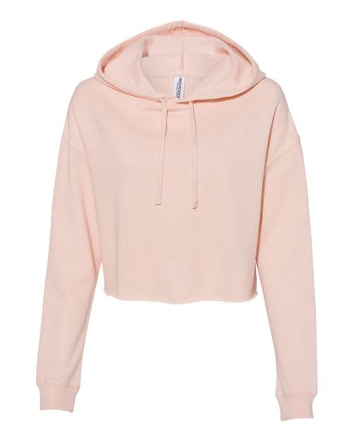 Load image into Gallery viewer, Women’s Lightweight Crop Hooded Sweatshirt - Blush