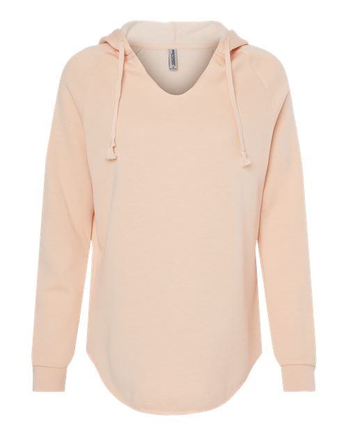 Load image into Gallery viewer, Women’s Lightweight California Wave Wash Hooded Sweatshirt - Blush