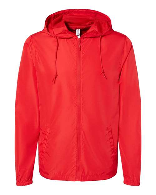 Load image into Gallery viewer, Independent Trading Co. EXP54LWZ Men's Lightweight Windbreaker Full-Zip Jacket - Red