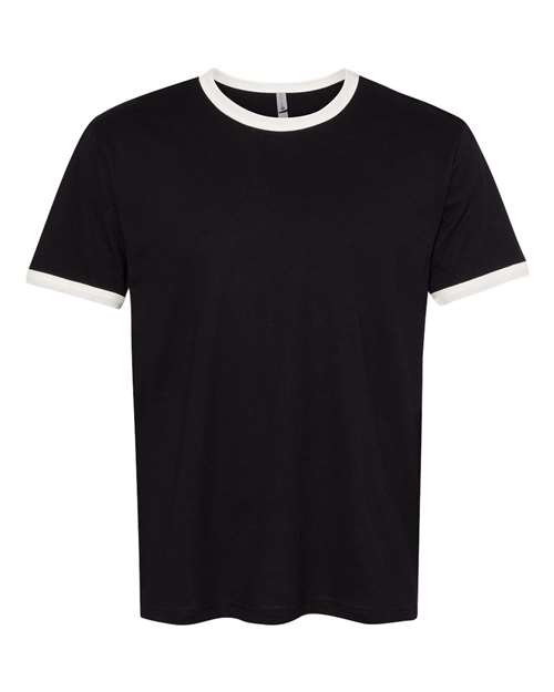 Load image into Gallery viewer, Unisex Cotton Ringer T-Shirt - Black/ Natural