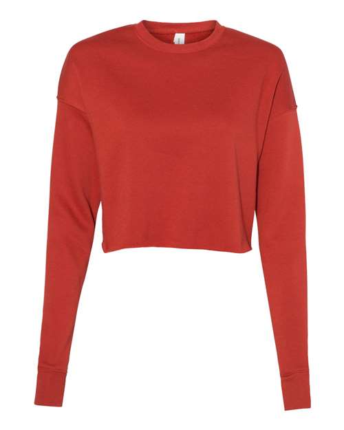 Load image into Gallery viewer, Women's Crop Fleece Crewneck Sweatshirt — product photo 2