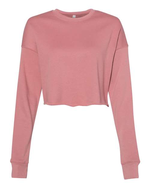 Load image into Gallery viewer, Women's Crop Fleece Crewneck Sweatshirt — product photo 5