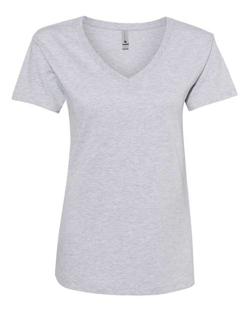 Load image into Gallery viewer, Women’s Cotton V-Neck T-Shirt - Heather Grey
