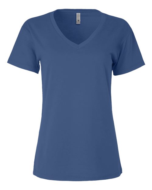 Load image into Gallery viewer, Women’s Cotton V-Neck T-Shirt - Royal