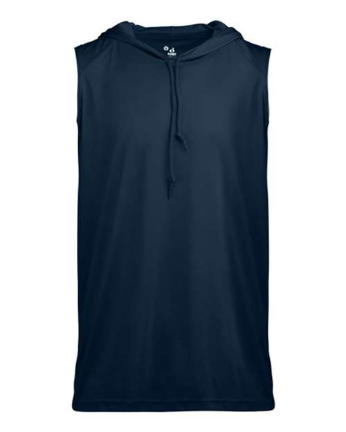 Load image into Gallery viewer, Badger 4108 Men's B-Core Hooded Sleeveless T-Shirt - Navy