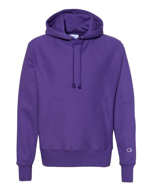 Load image into Gallery viewer, Unisex Reverse Weave® Hooded Sweatshirt - Purple