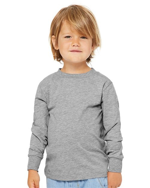Load image into Gallery viewer, Toddler Jersey Long Sleeve Tee — blank t-shirt for DTF printing