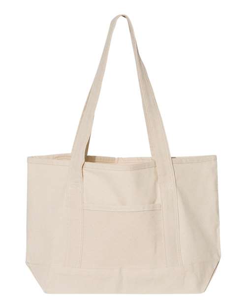 Load image into Gallery viewer, Q-Tees Q125800 20L Small Deluxe Tote - Natural/ Natural