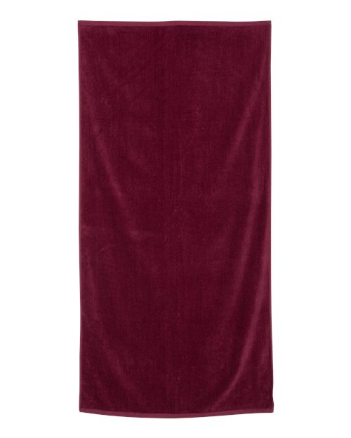 Load image into Gallery viewer, Q-Tees QV3060 Velour Beach Towel - Maroon