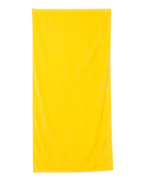 Load image into Gallery viewer, Q-Tees QV3060 Velour Beach Towel - Yellow