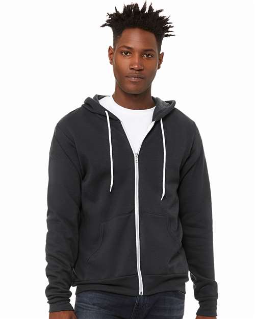 Load image into Gallery viewer, Unisex Sponge Fleece Full-Zip Hoodie Sweatshirt — product photo 13