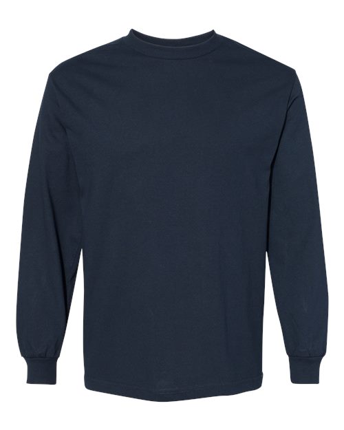 Load image into Gallery viewer, Unisex Heavyweight Cotton Long Sleeve Tee - True Navy