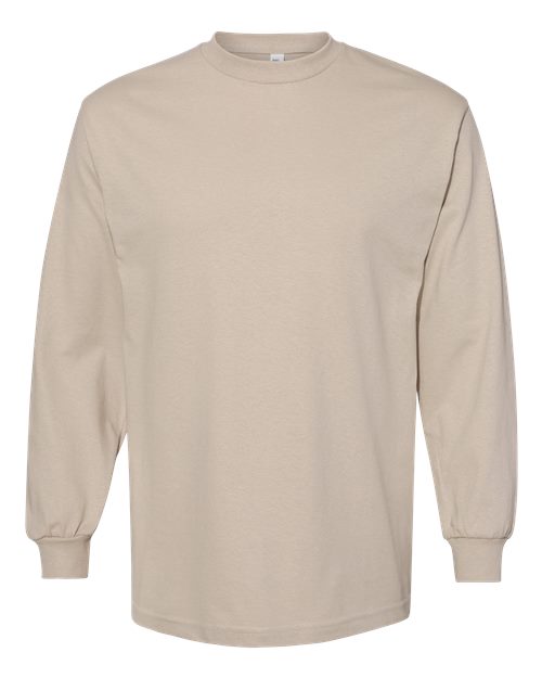 Load image into Gallery viewer, Unisex Heavyweight Cotton Long Sleeve Tee - Sand