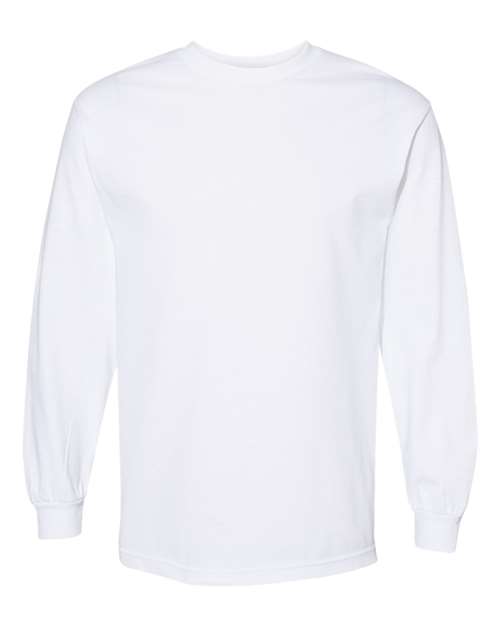 Load image into Gallery viewer, Unisex Heavyweight Cotton Long Sleeve Tee - White