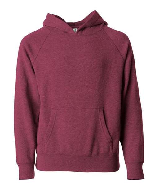 Load image into Gallery viewer, Toddler Special Blend Hooded Raglan Sweatshirt - Crimson